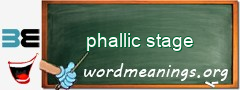 WordMeaning blackboard for phallic stage